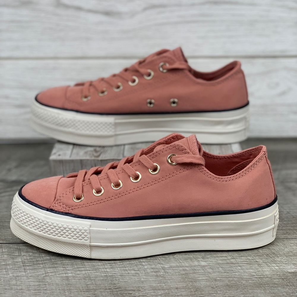 Converse CTAS LIFT OX Pink Blush/ Black/Egret - Picture 2 of 6